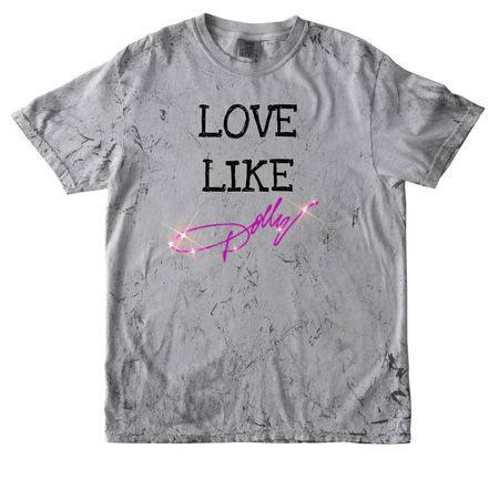 Love Like Dolly, a Smoke Comfort Colors Colorblast Tee