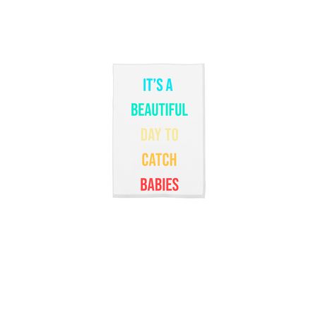 Beautiful Day Flag, a White 12" x 18" Yard Flag