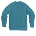 Here for the Cookies Crewneck, a Heather Deep Teal Premium Raglan Crewneck Sweatshirt (back-view)