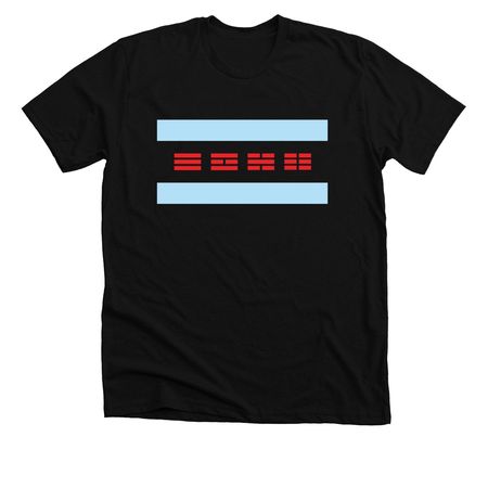 Chi-Trigram, a Solid Black Blend Premium Unisex Tee