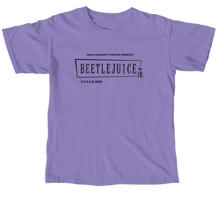 Beetlejuice Jr. Tees, a Violet Comfort Colors Unisex Tee