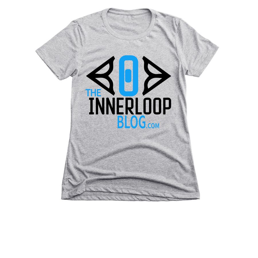 The City Made Us Change Our Logo - ILB Merch, a Dark Heather Grey Women's Slim Fit Tee