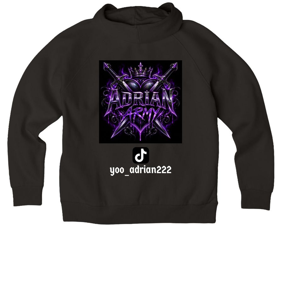 Hercules and Adrian, a Deep Black Allmade Organic CVC Pullover Hoodie (back-view)