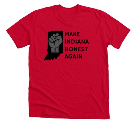 MIHA, a Solid Red Blend Premium Unisex Tee