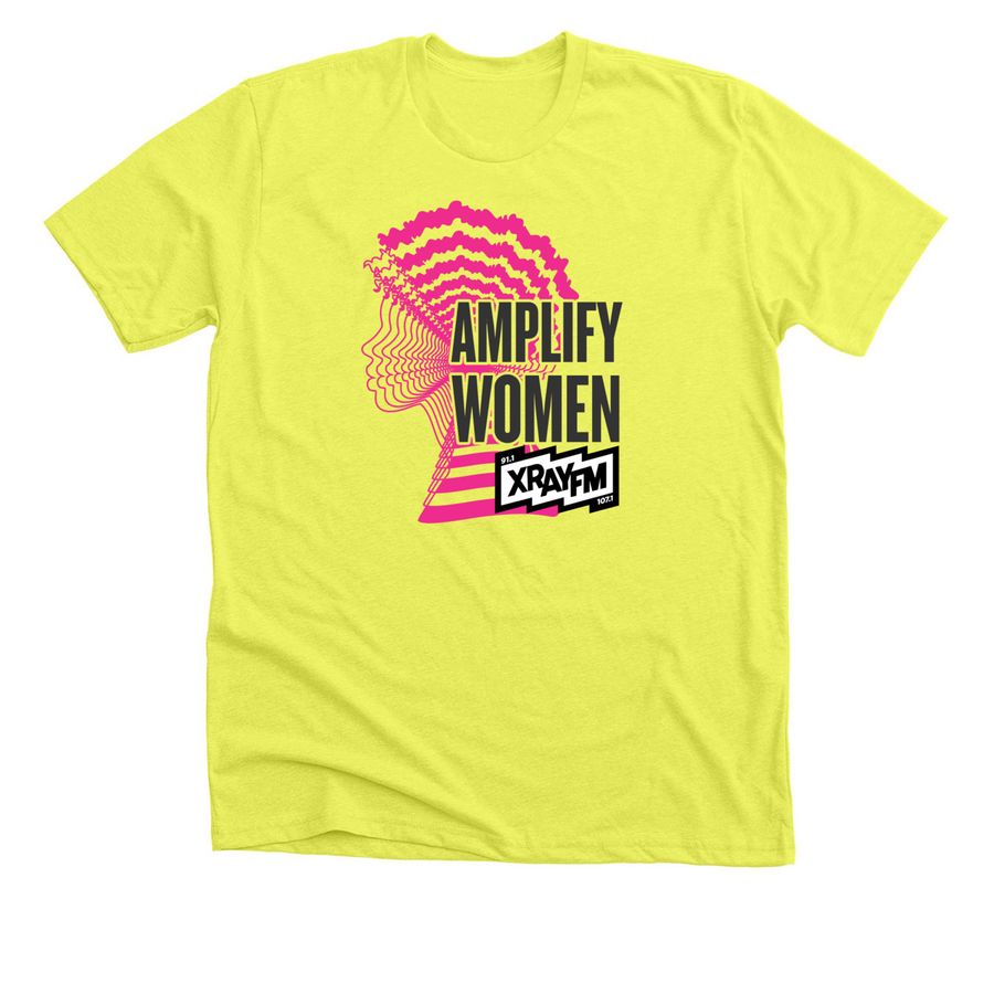 Amplify Women 2026, a Neon Yellow Premium Unisex Tee