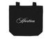 Cursive abortion tote - white, a Black