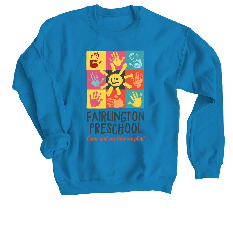 Fairlington Preschool 2026-27, a Sapphire Crewneck Sweatshirt