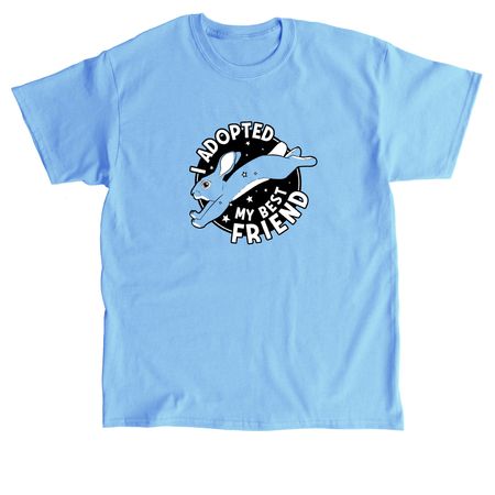 I Adopted My Best Friend, a Carolina Blue Classic Unisex Tee