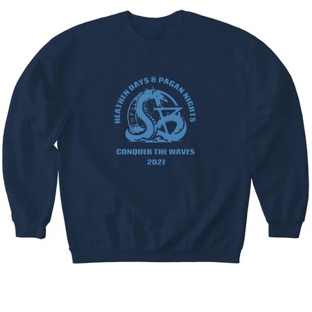 Heathen Days and Pagan Nights 2027, a Navy Softstyle Crewneck Sweatshirt