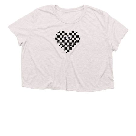 Human Rights Crop Tee ????, a Heather Dust Women?s Flowy Cropped Tee