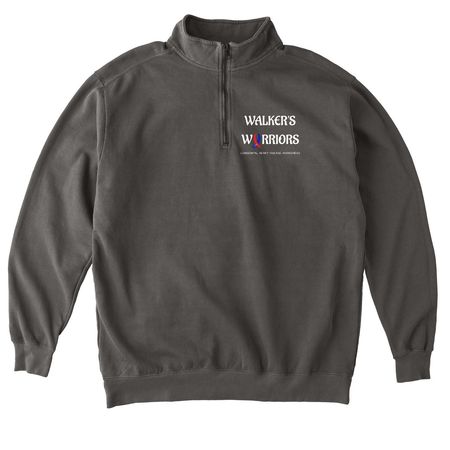 WALKERS WARRIORS Zip Up, a Pepper Comfort Colors Quarter Zip Pullover