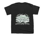 Wear the Mission: H?m?kua Jodo Mission Shirts, a Black Youth Unisex Tee (back-view)