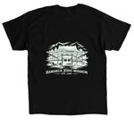 Wear the Mission: H?m?kua Jodo Mission Shirts, a Black Classic Unisex Tee (back-view)