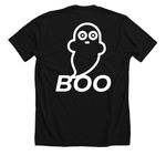 Spooky Season&nbsp;, a Solid Black Blend Premium Unisex Tee (back-view)