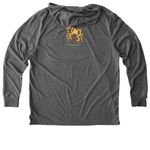 Mambex, aka Ma, a Aluminum Grey Allmade Eco Triblend Hoodie Tee (back-view)
