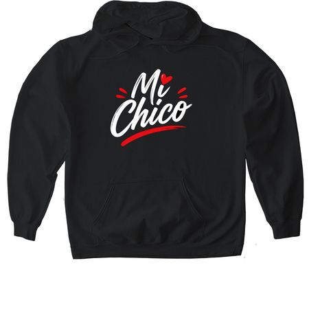 MI CHICO, a Black Gildan Softstyle Pullover Hoodie