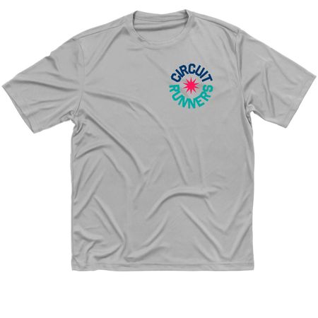 Circuit Runners Grey, a Silver Classic Performance Tee