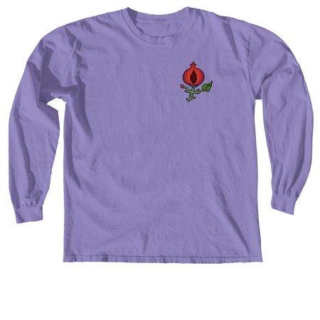 Granada Pomegranate&nbsp;, a Violet Comfort Colors Long Sleeve Tee