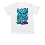 Virginia Aquarium 40th Anniversary, a White Youth Unisex Tee (back-view)