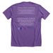 RDH Registered, Licensed & Essential, a Heather Team Purple Premium Unisex Tee (back-view)