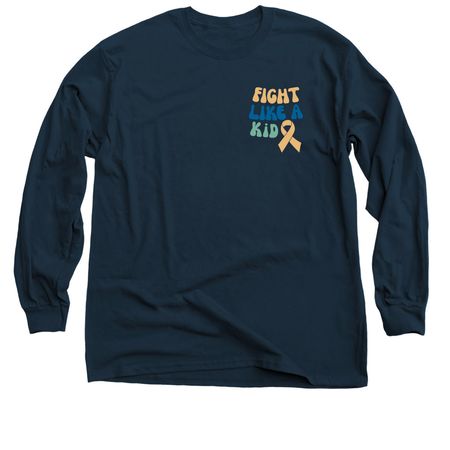 Fight Like Leo&nbsp;, a Navy Classic Long Sleeve Tee