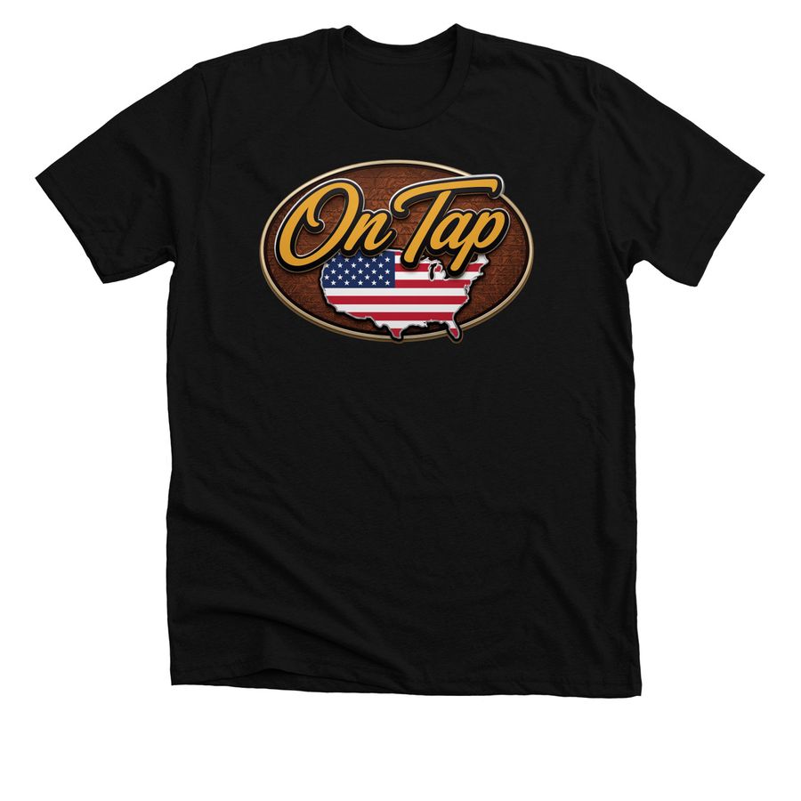 ON TAP NEWS TEE, a Solid Black Blend Premium Unisex Tee