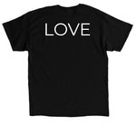 Love Angel T-shirt by K?lei, a Black Classic Unisex Tee (back-view)