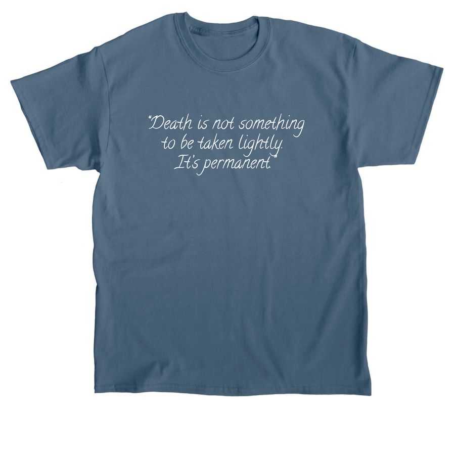 Swan Song T-Shirts, a Indigo Blue Classic Unisex Tee