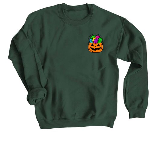 Forget the Candy... Orange Candy Pail 🎃 Forest Sweatshirt