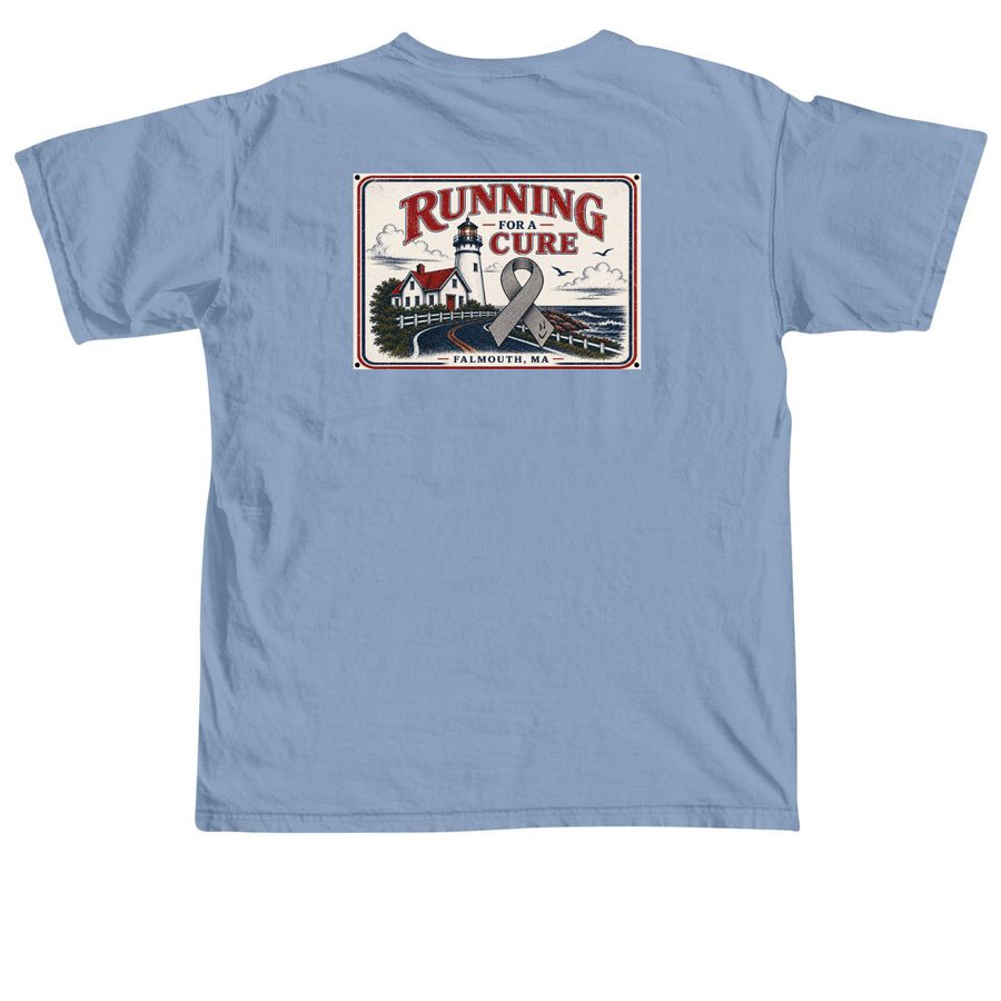 National Brain Tumor Society&nbsp;, a Washed Denim Comfort Colors Unisex Tee (back-view)