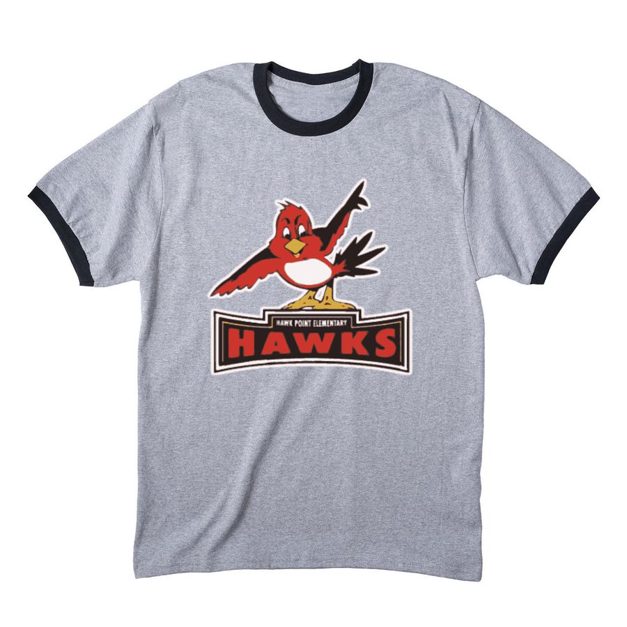 The OG Shirt, a Athletic Heather/ Jet Black Cotton Ringer Tee