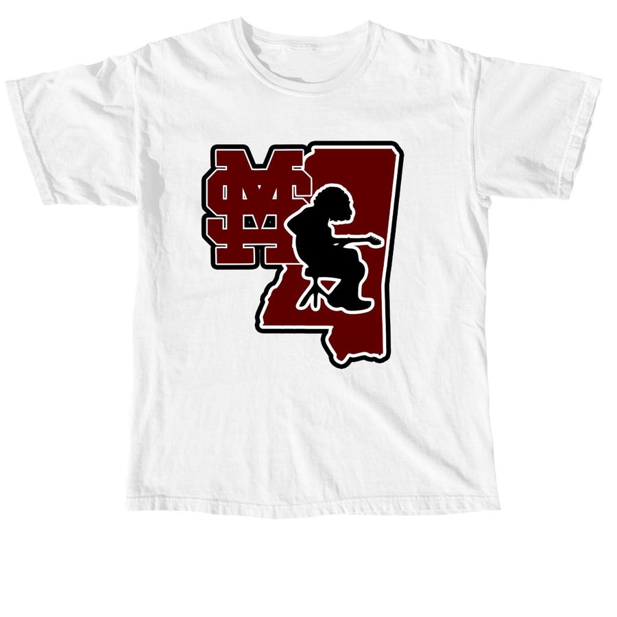 Starkville Mikey Tee, a White Comfort Colors Unisex Tee