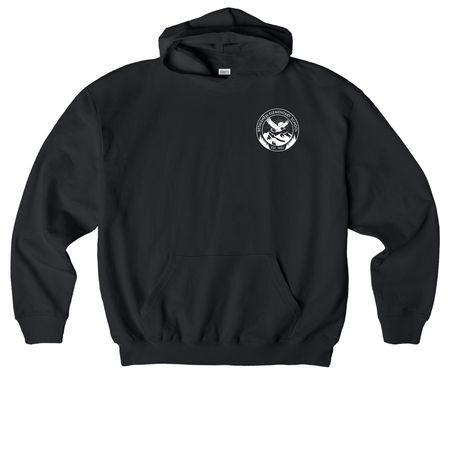 Eco-Friendly & 100% Cotton - White Logo, a Black Stanley/Stella Cooper Dry Pullover Hoodie