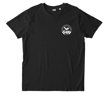 Eco-Friendly & 100% Cotton - White Logo, a Black Stanley/Stella Unisex Rocker Tee