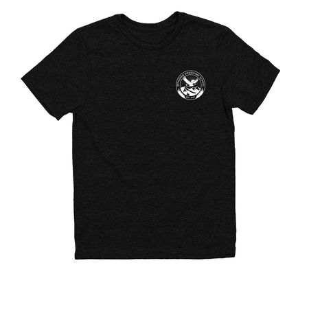 Eco-Friendly & 100% Cotton - White Logo, a Deep Black Allmade Youth Eco Triblend Tee