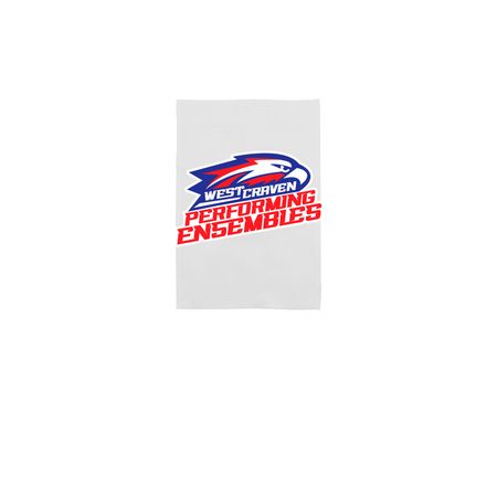 WCHS Performing Ensembles Yard Flag, a White 12" x 18" Yard Flag