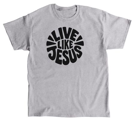 Live Like Jesus Retro, a Sport Grey Classic Unisex Tee