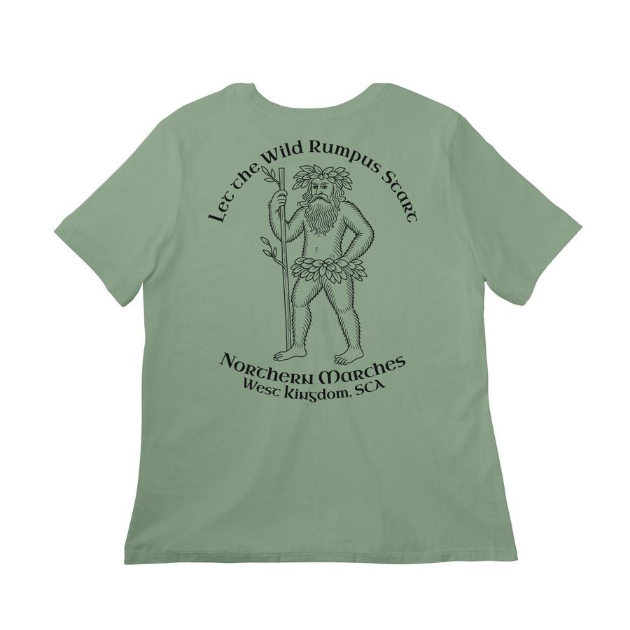 Woodwose, a Sage Women?s Relaxed Cotton Tee (back-view)