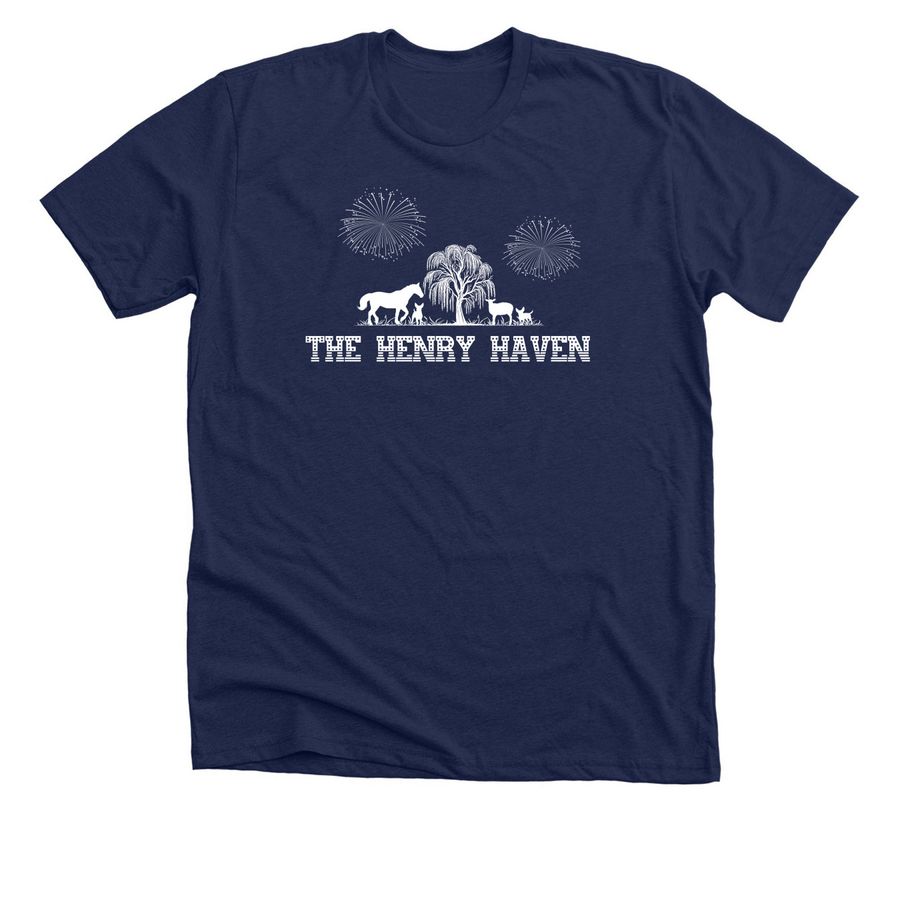 Henry Haven - Independence Day, a Solid Navy Blend Premium Unisex Tee