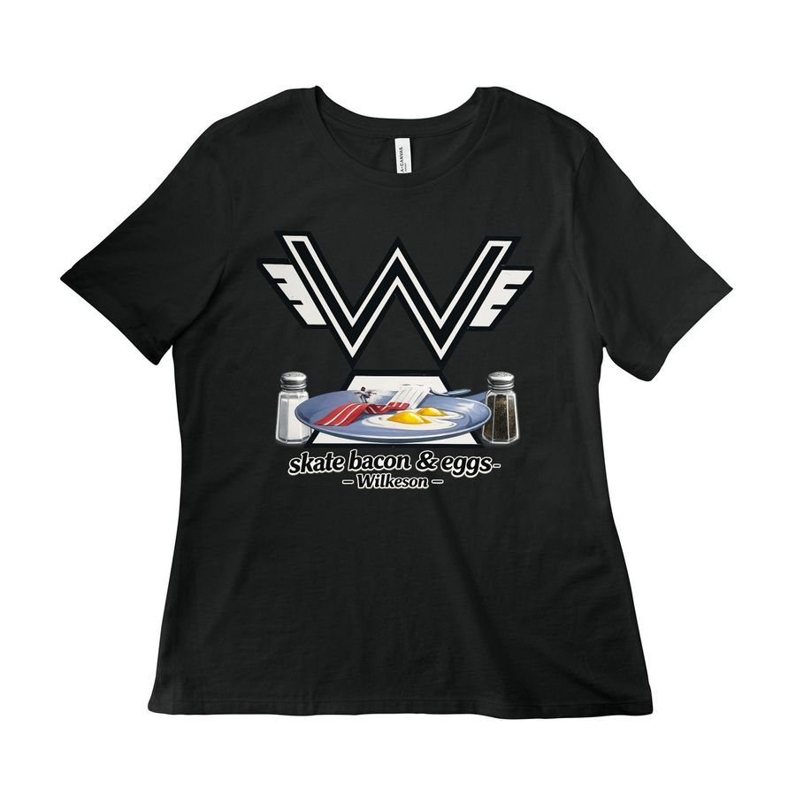 Front Only Design -Women's, a Vintage Black Women?s Relaxed Cotton Tee