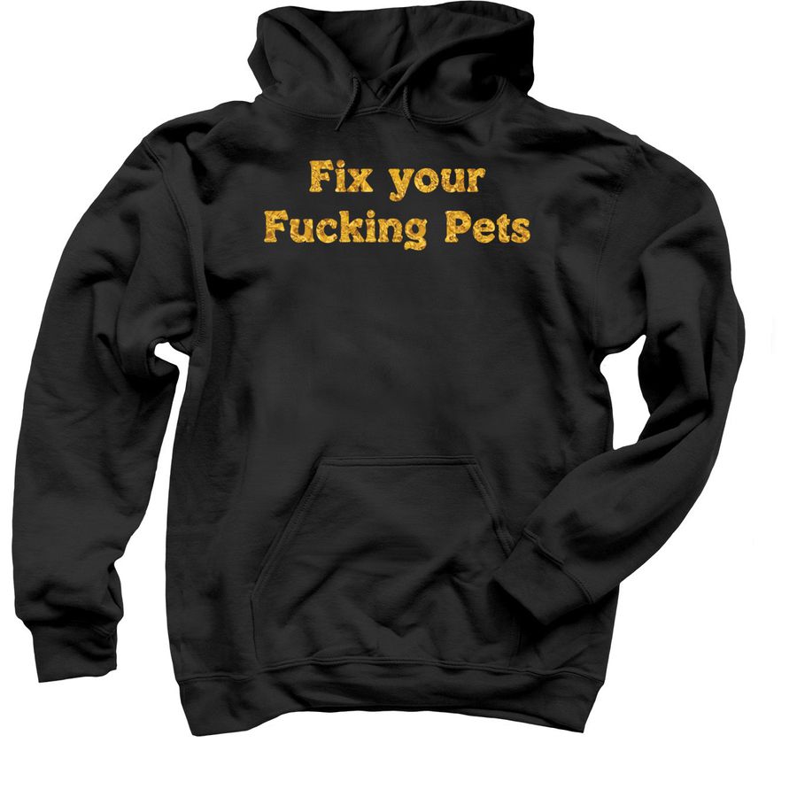 Smiley's Rescues, a Black Pullover Hoodie