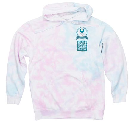 WINGS Field Trip Adult Tie Dye Hoodie, a Cotton Candy Tie Dye Pullover Hoodie