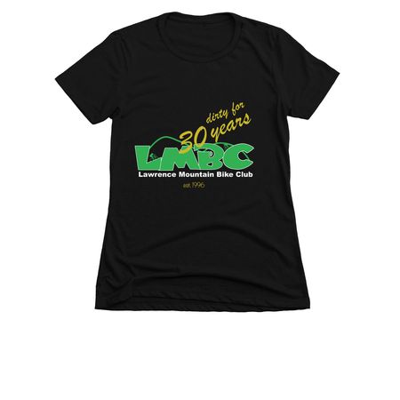 LMBC 30 years, a Black Women's Slim Fit Tee