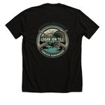 Logan Till Memorial????, a Solid Black Blend Premium Unisex Tee (back-view)