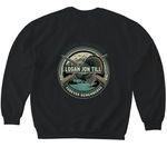 Logan Till Memorial????, a Black Softstyle Crewneck Sweatshirt (back-view)