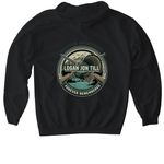 Logan Till Memorial????, a Black Gildan Softstyle Pullover Hoodie (back-view)