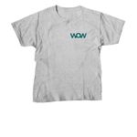 Worth Over Worry Project, a Sport Grey Youth Unisex Tee (back-view)