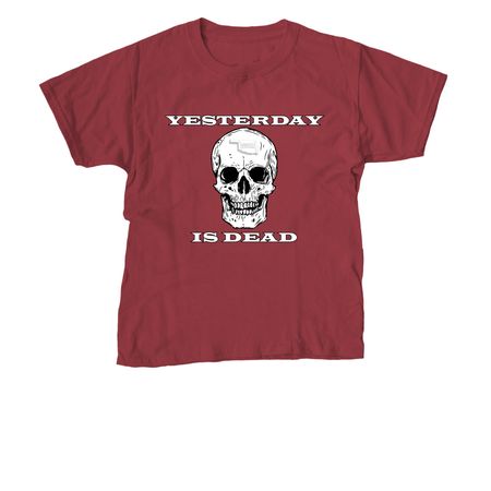 Yesterday Is Dead, a Cardinal Red Youth Unisex Tee