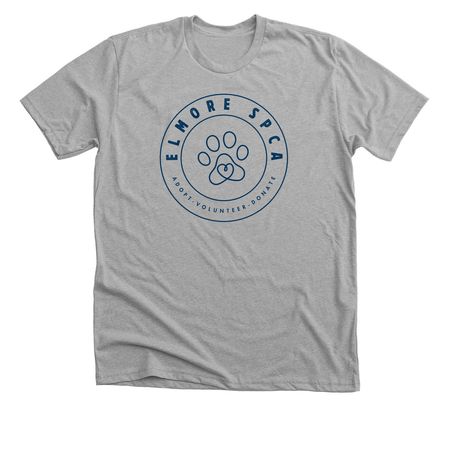 Adopt Volunteer Donate, a Athletic Heather Premium Unisex Tee