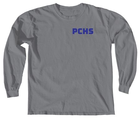 PCHS Cat Design Apparel Fundraiser, a Granite Comfort Colors Long Sleeve Tee
